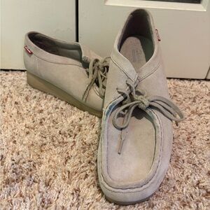 Clarks Beige Suede Women's Mules
